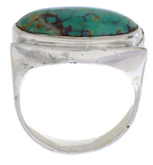 Turquoise Sterling Silver Southwestern Jewelry Ring Size 5-1/4 TX39845